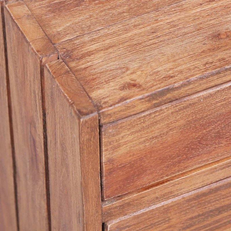 vidaXL Nočný stolík s 3 zásuvkami 35x25x35 cm, recyklovaný masív
