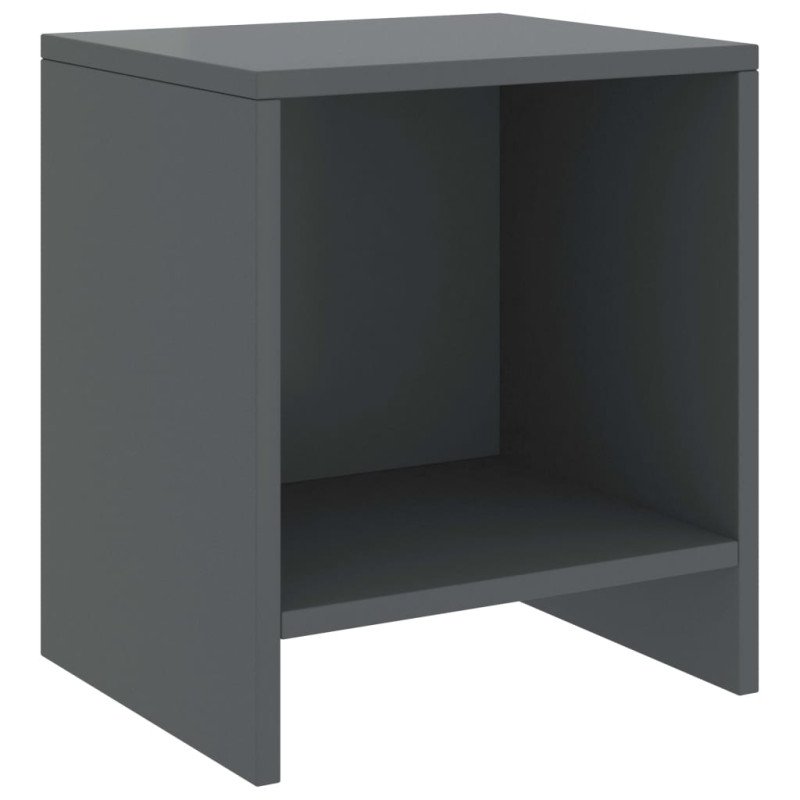 vidaXL Nočné stolíky 2 ks tmavosivé 35x30x40 cm borovicový masív