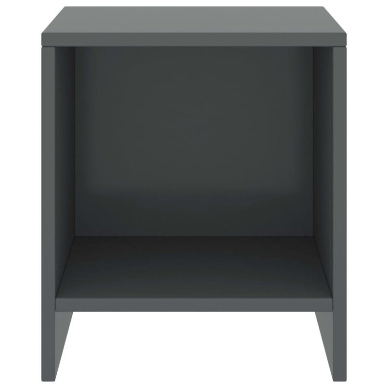 vidaXL Nočné stolíky 2 ks tmavosivé 35x30x40 cm borovicový masív