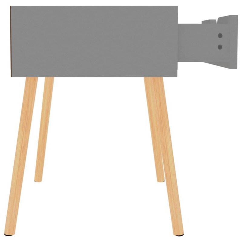 vidaXL Nočné stolíky 2 ks sivé 40x40x56 cm drevotrieska
