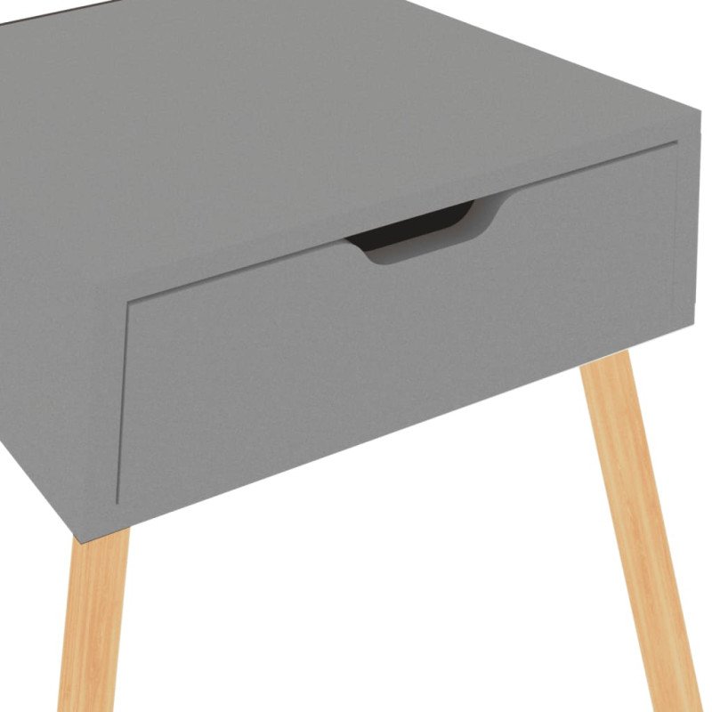 vidaXL Nočné stolíky 2 ks sivé 40x40x56 cm drevotrieska
