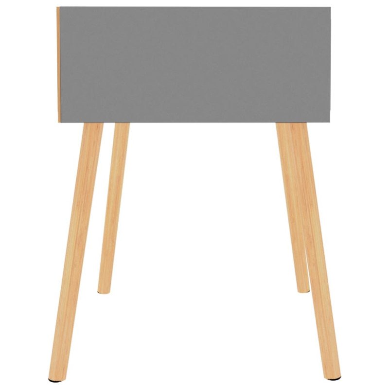 vidaXL Nočný stolík sivý 40x40x56 cm drevotrieska