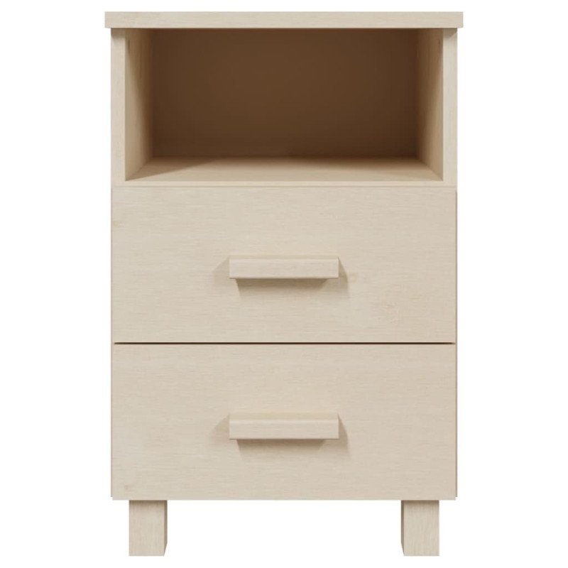 vidaXL Nočné stolíky HAMAR 2 ks, medovo hnedé 40x35x62 cm, masív
