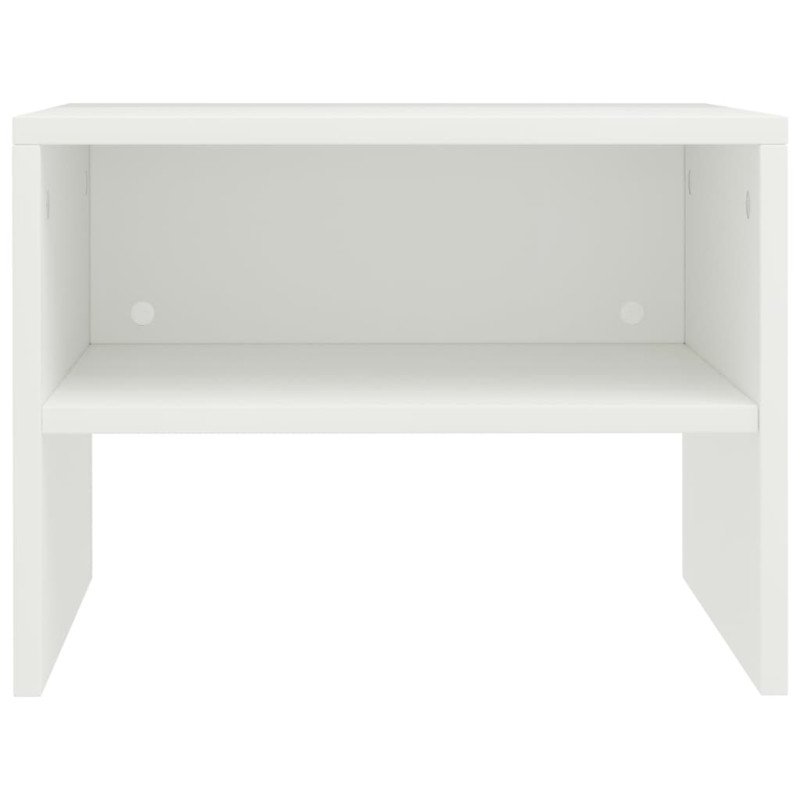 vidaXL Nočné stolíky 2 ks biele 40x30x30 cm drevotrieska 