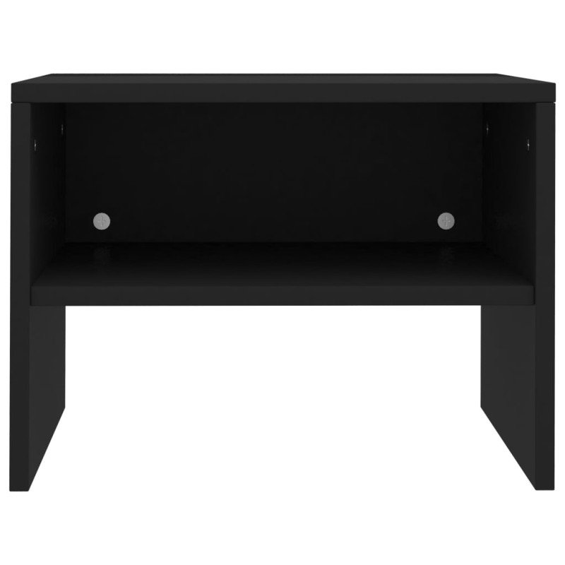 vidaXL Nočné stolíky 2 ks čierne 40x30x30 cm drevotrieska 