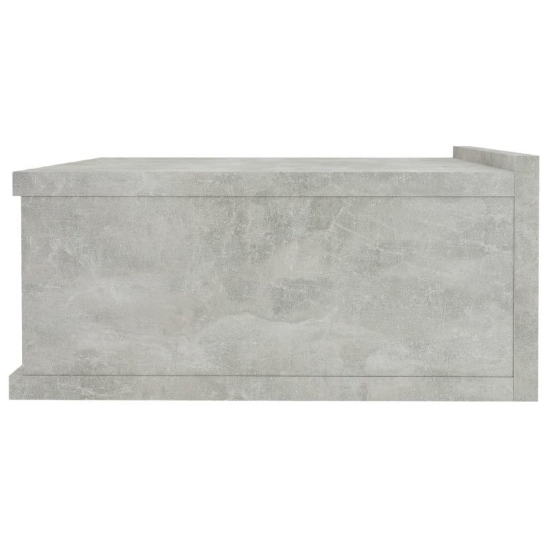 vidaXL Nástenné nočné stolíky 2 ks betónové 40x30x15 cm sprac. drevo