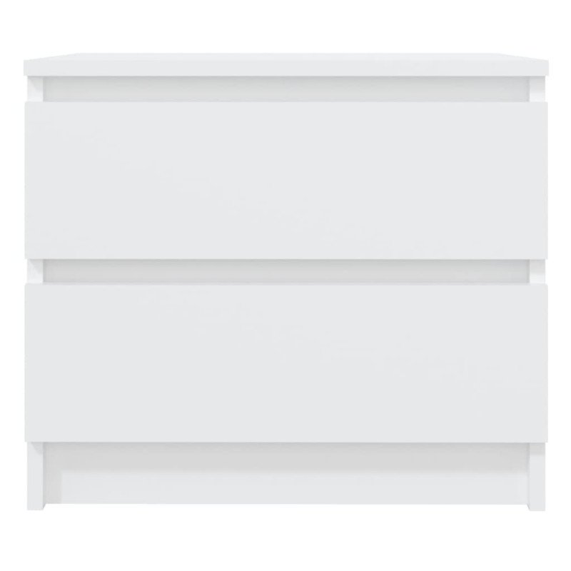 vidaXL Nočné stolíky 2 ks biele 50x39x43,5 cm drevotrieska