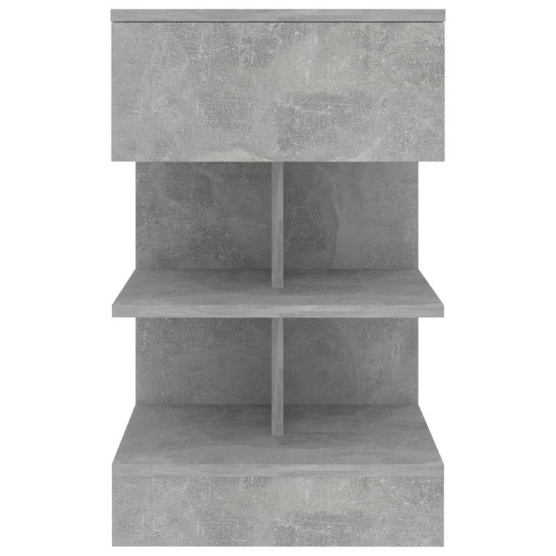 vidaXL Nočné stolíky 2 ks betónovo sivé 40x35x65 cm
