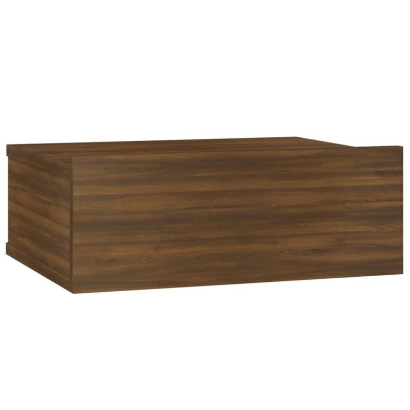 vidaXL Nástenné nočné stolíky 2 ks hnedý dub 40x30x15cm sprac. drevo