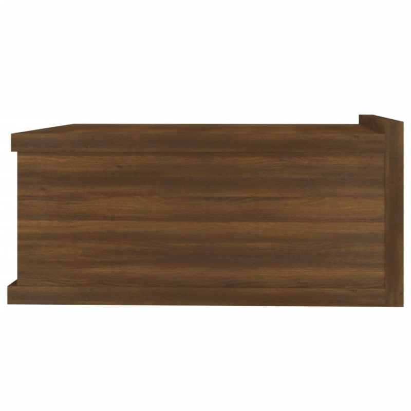vidaXL Nástenné nočné stolíky 2 ks hnedý dub 40x30x15cm sprac. drevo