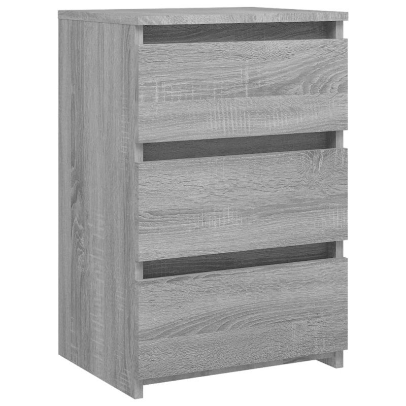 vidaXL Nočné stolíky 2ks sivý dub sonoma 40x35x62,5cm spracované drevo