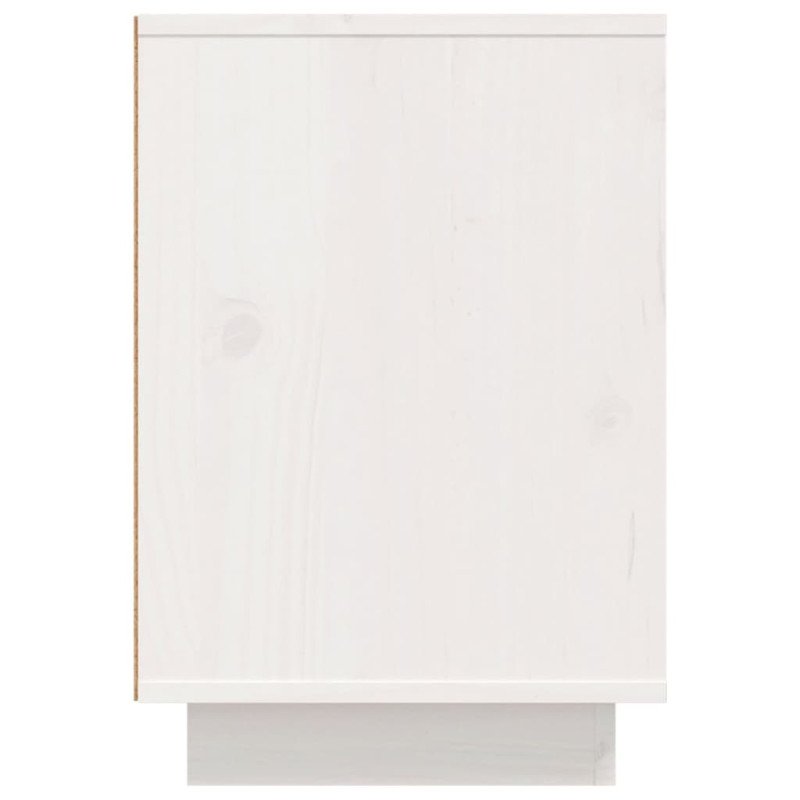 vidaXL Nočné stolíky 2 ks biele 50x34x50 cm borovicový masív