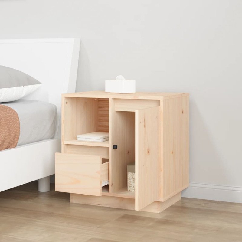 vidaXL Nočné stolíky 2 ks 50x34x50 cm borovicový masív