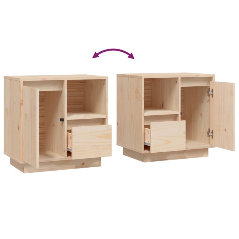 vidaXL Nočné stolíky 2 ks 50x34x50 cm borovicový masív