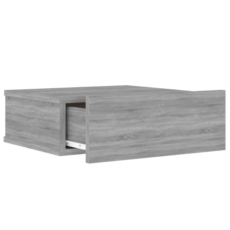 vidaXL Nástenné nočné stolíky 2 ks sivé sonoma 40x30x15cm sprac. drevo