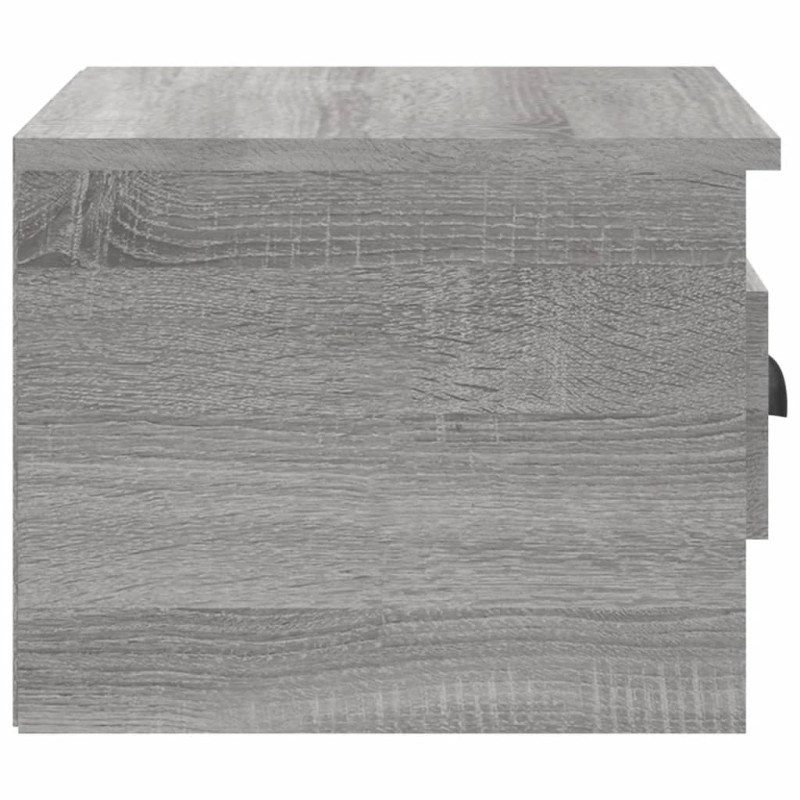 vidaXL Nástenný nočný stolík sivý dub sonoma 41,5x36x28cm