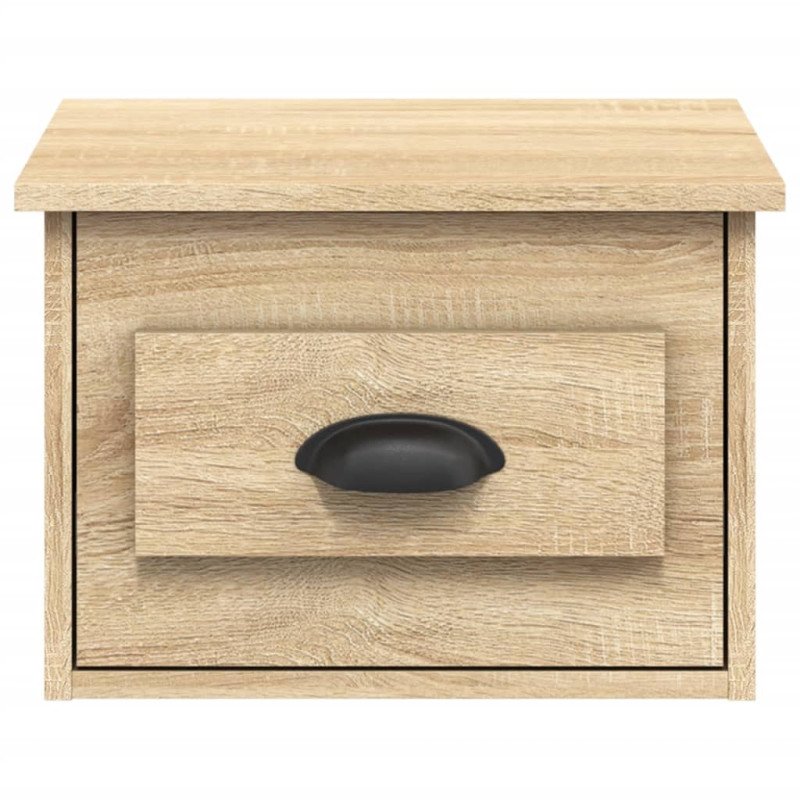 vidaXL Nástenné nočné stolíky 2 ks dub sonoma 41,5x36x28cm