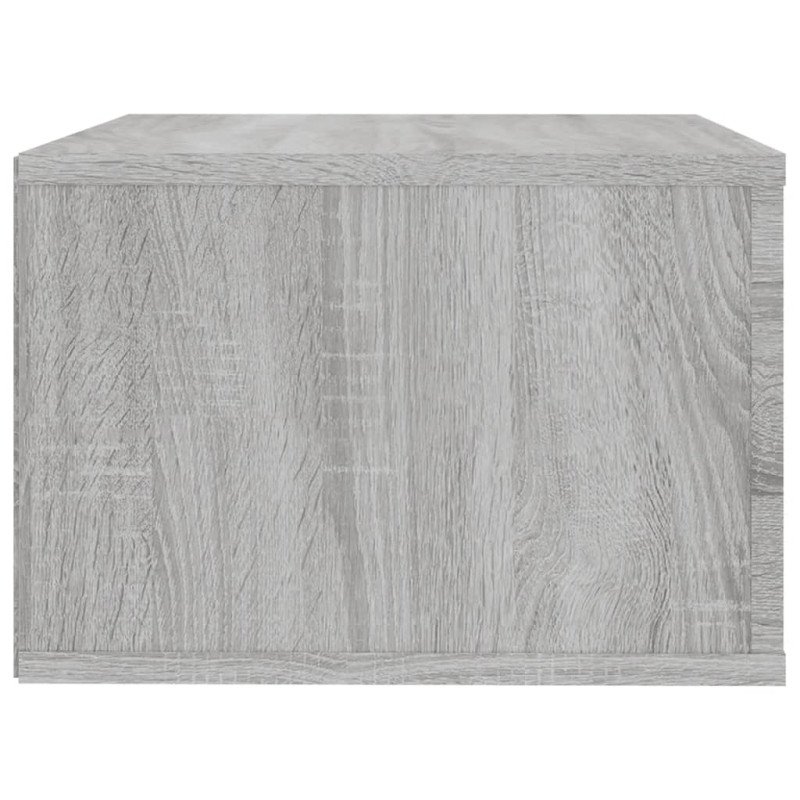 vidaXL Nástenné nočné stolíky 2 ks sivé dub sonoma 50x36x25 cm
