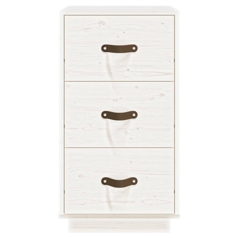 vidaXL Nočné stolíky 2 ks biele 40x40x75 cm masívne borovicové drevo vidaXL Nočné stolíky 2 ks biele 40x40x75 cm masívne borovicové drevo