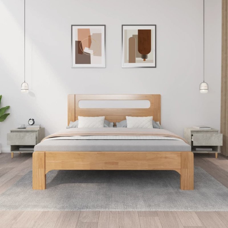 vidaXL Nočné stolíky 2 ks betónovosivé 50x46x50 spracované drevo