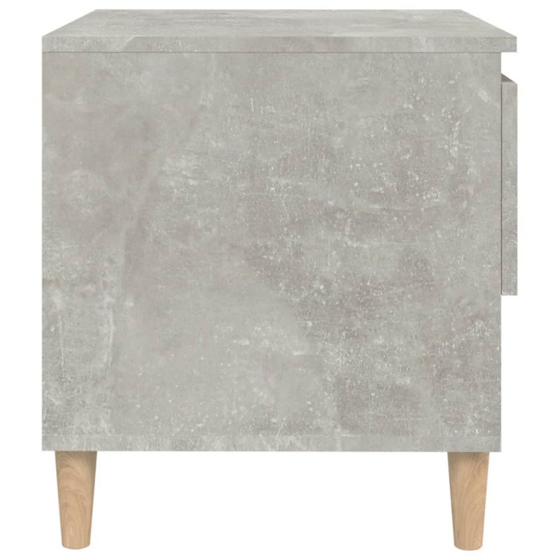 vidaXL Nočné stolíky 2 ks betónovosivé 50x46x50 spracované drevo