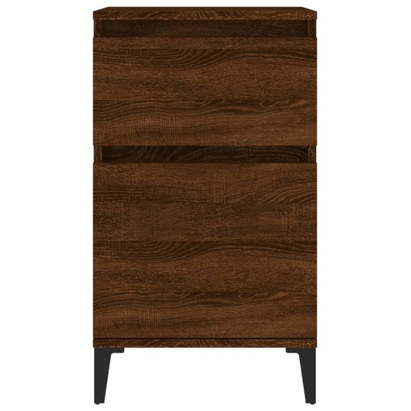 vidaXL Nočné stolíky 2 ks hnedý dub 40x35x70 cm