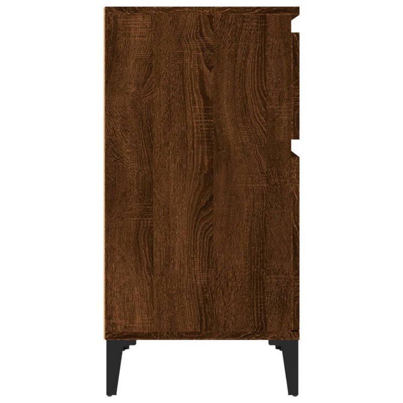 vidaXL Nočné stolíky 2 ks hnedý dub 40x35x70 cm