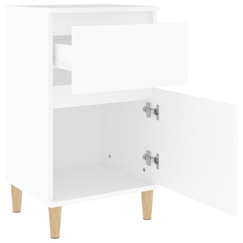 vidaXL Nočné stolíky 2 ks biele 40x35x70 cm