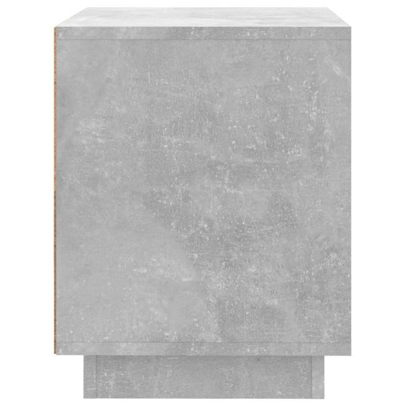 vidaXL Nočný stolík betónovo sivý 44x35x45 cm spracované drevo
