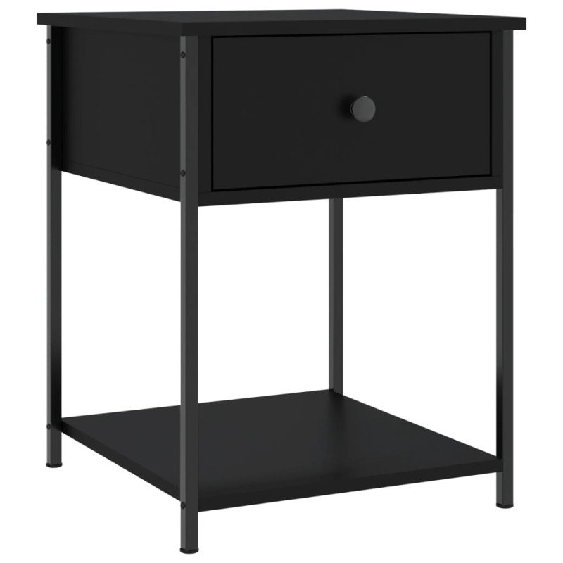 vidaXL Nočné stolíky 2 ks čierne 44x45x58 cm kompozitné drevo