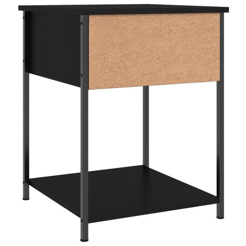 vidaXL Nočné stolíky 2 ks čierne 44x45x58 cm kompozitné drevo