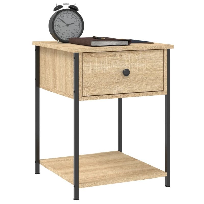 vidaXL Nočné stolíky 2 ks dub sonoma 44x45x58 cm kompozitné drevo