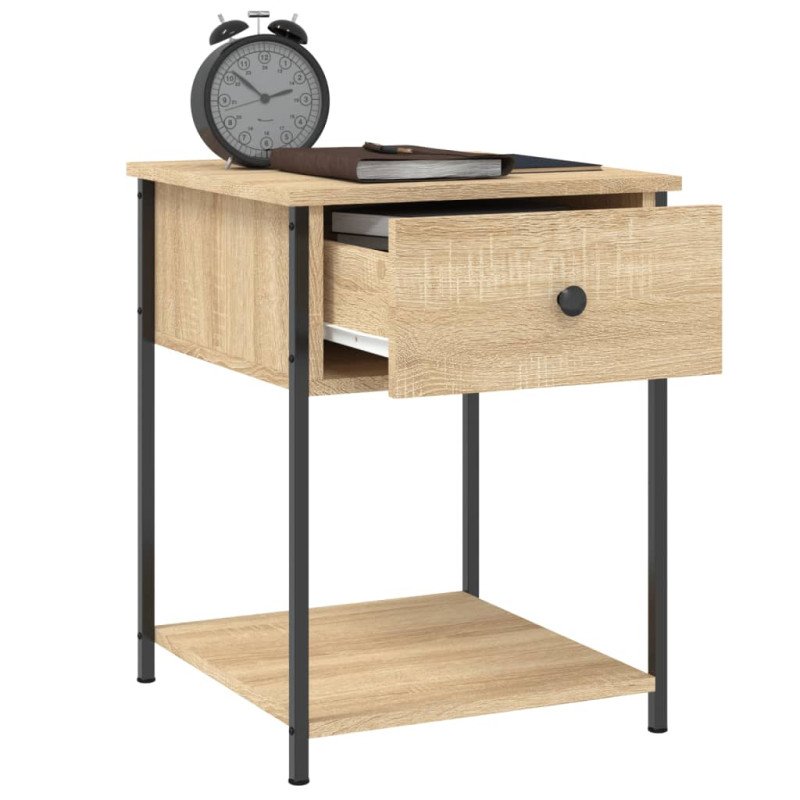 vidaXL Nočné stolíky 2 ks dub sonoma 44x45x58 cm kompozitné drevo