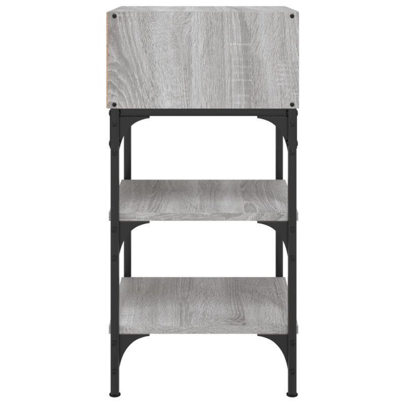 vidaXL Nočné stolíky 2 ks sivé sonoma 35x34,5x70 cm kompozitné drevo