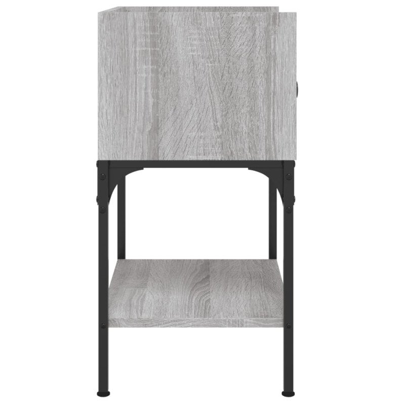 vidaXL Nočný stolík sivý sonoma 40,5x31x60 cm kompozitné drevo