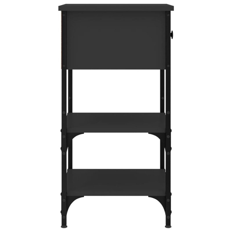 vidaXL Nočné stolíky 2 ks čierne 34x36x70 cm kompozitné drevo