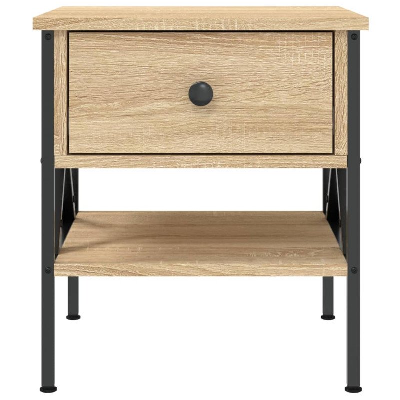 vidaXL Nočný stolík dub sonoma 40x42x45 cm kompozitné drevo