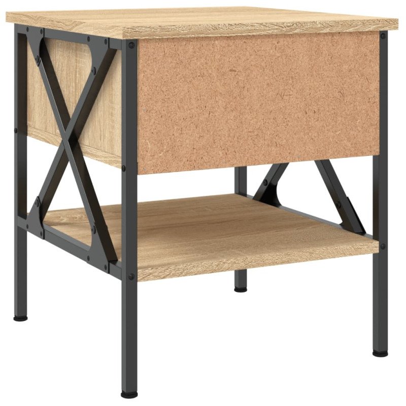 vidaXL Nočný stolík dub sonoma 40x42x45 cm kompozitné drevo
