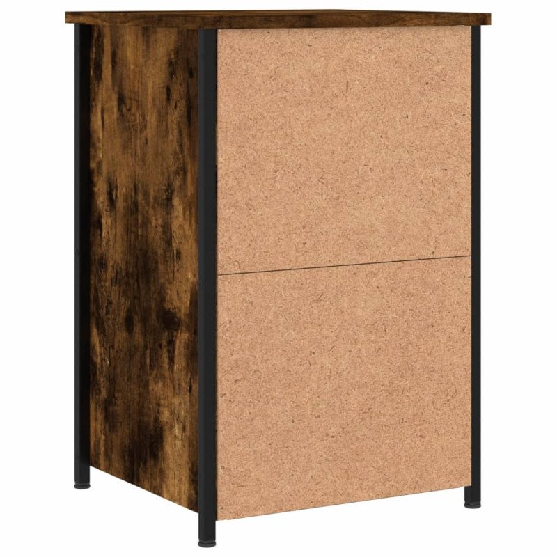 vidaXL Nočný stolík dymový dub 40x36x60 cm kompozitné drevo