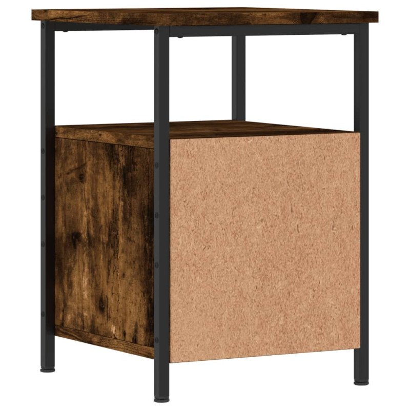 vidaXL Nočné stolíky 2 ks dymový dub 34x35,5x50 cm kompozitné drevo