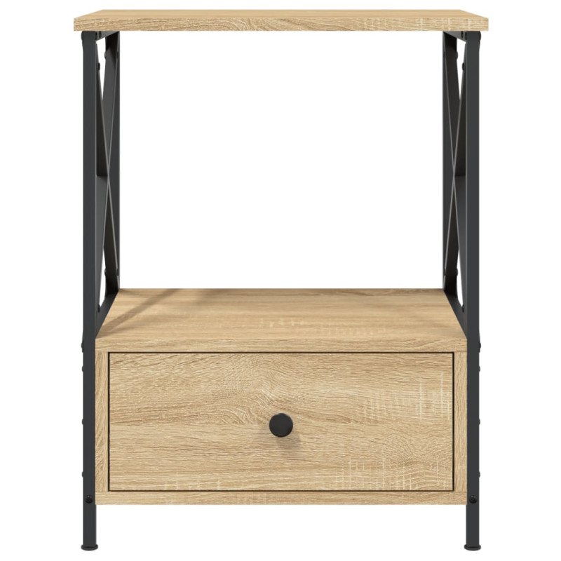 vidaXL Nočný stolík dub sonoma 50x41x65 cm kompozitné drevo