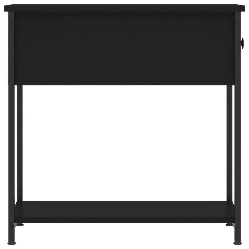 vidaXL Nočný stolík čierny 30x60x60 cm kompozitné drevo