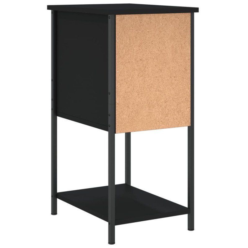 vidaXL Nočný stolík čierny 32x42x70 cm kompozitné drevo