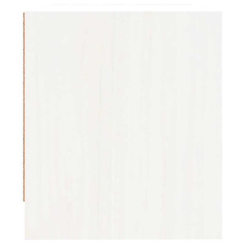 vidaXL Nočný stolík biely 40x31x35,5 cm masívne borovicové drevo