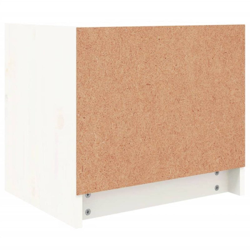 vidaXL Nočný stolík biely 40x31x35,5 cm masívne borovicové drevo