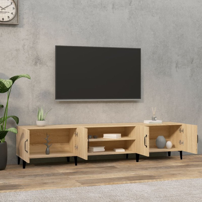 vidaXL TV skrinka dub sonoma 180x31,5x40 cm kompozitné drevo
