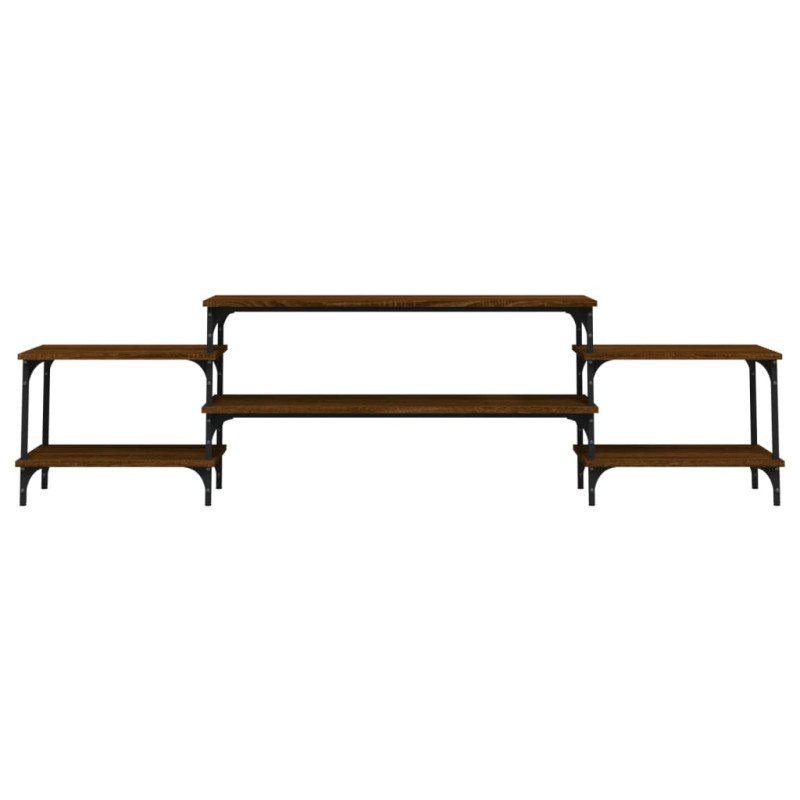 vidaXL TV skrinka hnedý dub 197x35x52 cm spracované drevo