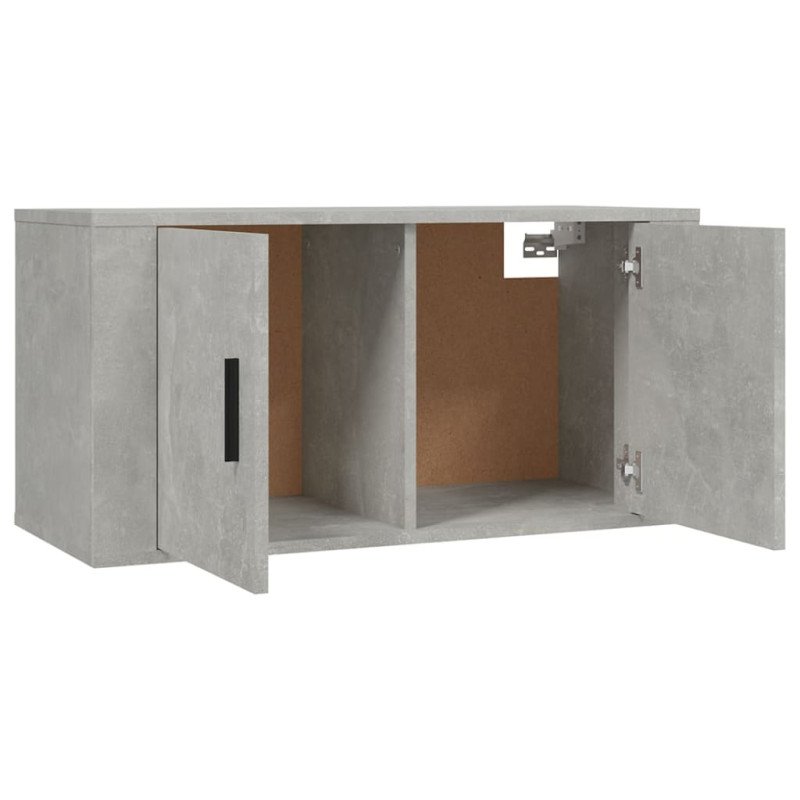 vidaXL Nástenné TV skrinky 3 ks betónovo-sivé 80x34,5x40 cm