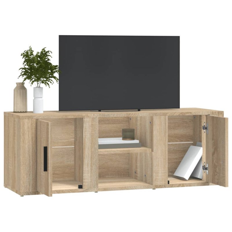 vidaXL TV skrinka dub sonoma 100x31,5x35 cm spracované drevo