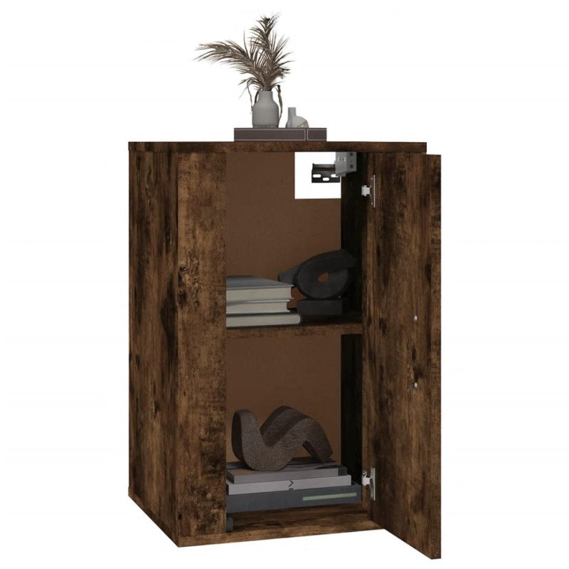 vidaXL Nástenné TV skrinky 2 ks dymový dub 40x34,5x60 cm